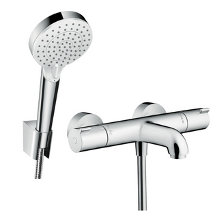 Hansgrohe Ensemble Bain Douche Vario Avec Mitigeur Ecostat 1001