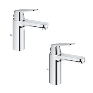 Lot De 2 Mitigeurs Lavabo Grohe Eurosmart Cosmopolitan S Chromé