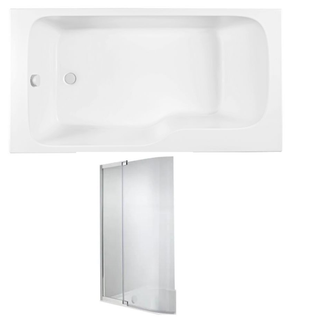 Baignoire Bain Douche Jacob Delafon Malice Antidérapante + Pare Bain 160 X 85, Version Gauche