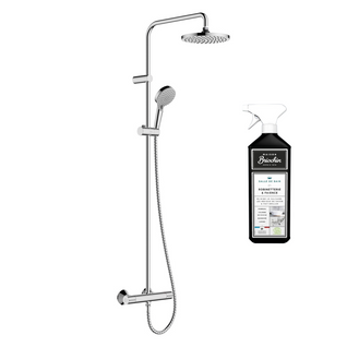 Colonne De Douche Thermostatique Hansgrohe Vernis Blend 200 Ecosmart Chromée + Nettoyant Briochin