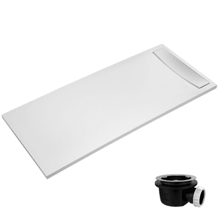 Receveur De Douche Antidérapant 160 X 80 Flight Neus Acrylique Rectangle Blanc