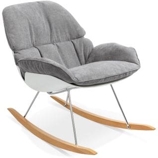 Rocking Chair Bois Gris 101,5x69x80cm