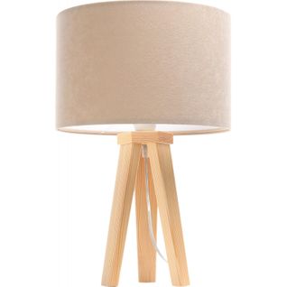 Lampe De Chevet Bois Clair 30x30x46cm