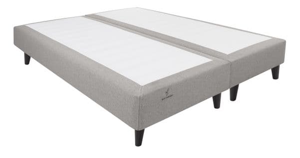 Sommier ressorts 2x100x200 cm NUIT FAUBOURG HONORE gris clair