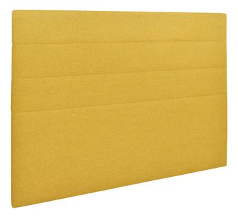 Tête de lit tissu L.200 cm NUIT FAUBOURG VICTOIRE jaune