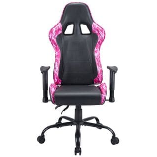 Chaise Gaming, Fauteuil Gamer Noir Et Rose Taille L