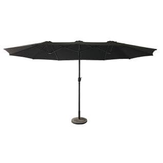 Parasol Double 2,7x4,6m Linai Noir