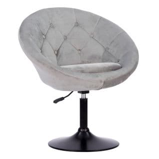 Tabouret De Bar En Velours Gris Edgar