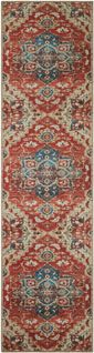 Tapis De Salon Vintage Multicolore Motif Orient 80x300cm