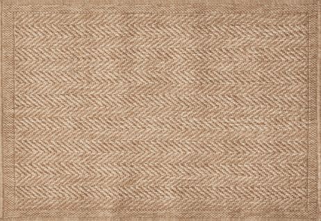 Tapis De Salon Intérieur Extérieur Rectangle Nature  Aspect Jute Beige 60x90cm