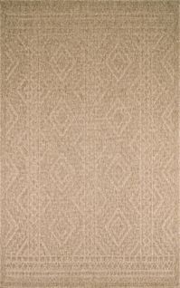 Tapis De Salon Intérieur Extérieur Rectangle Nature  Aspect Jute Beige 50x80cm