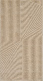 Tapis De Salon Beige Graphique Bianca 80x150 Cm