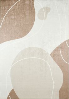 Tapis De Salon Abstrait Grege Beige 160x230cm