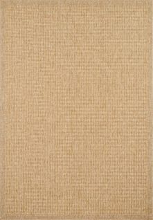 Tapis De Salon Intérieur Extérieur Nature  Aspect Jute Jaune 60x90 Cm