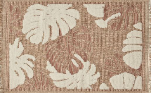 Tapis à Motif Feuille Terra Intérieur Et Extérieur Tulum 60x90