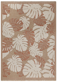 Tapis à Motif Feuille Terra Intérieur Et Extérieur Tulum 120x170