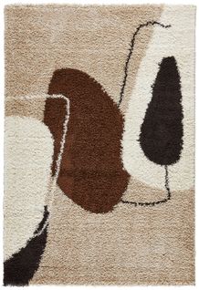 Tapis De Salon Motif Artistique Marron Palerme 160x230