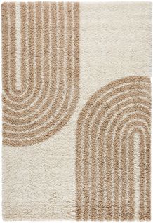 Tapis De Salon Motif Demi Arc Beige Olympe 80x140