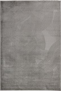Tapis De Salon Motif Abstrait En Relief Gris Bloom 160x230