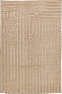 Tapis De Salon Motif Graphique Beige Bloom 200x280