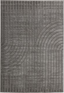 Tapis De Salon Relief Gris Bloom 160x230