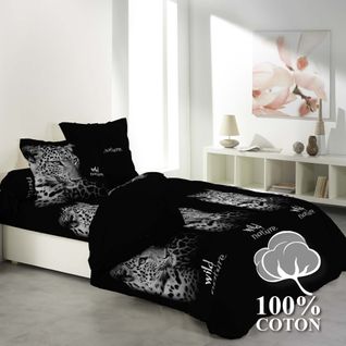 Housse De Couette 6 Pieces 240 X 260 Cm Leopard