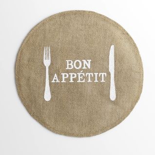 Set De Table Jute Bon Appétit 38 Cm