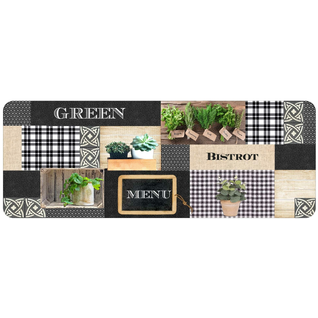 Tapis Modele Green Bistrot Menu 45x120cm