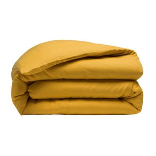 Housse De Couette Lin Lave 260 X 240 Cm Jaune Curry