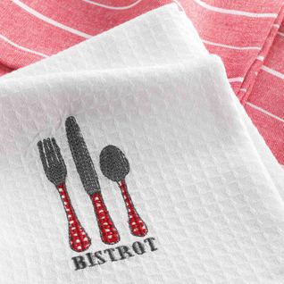 2 Serviettes Torchons Bistrot