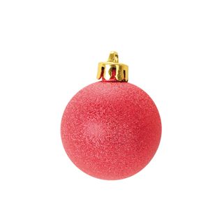 Set De 6 Boules Chic Rouge Noel