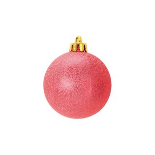 Set De 6 Boules De Noel Chic Rouge