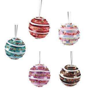 5 Boules De Noel à Paillettes