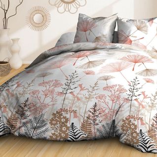 Parure De Lit 100% Coton 57 Fils Etamine Taille 240x260 Cm