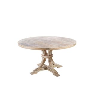 Table De Repas Ronde Bois Blanchi - Meknes