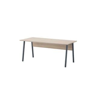 Bureau 180 Cm Chêne Clair/métal - Isaure