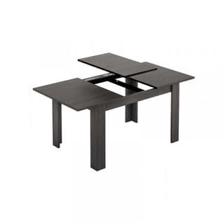 Table De Repas Extensible Gris - Oxnard - L 140/190 X L 90 X H 78 Cm