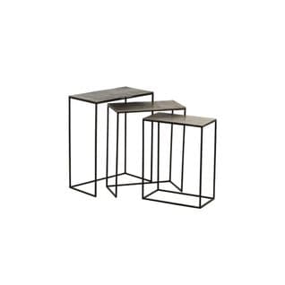 Trio De Tables Gigognes Métal/aluminium - Juliana