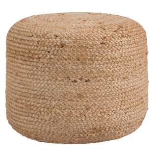 Pouf Rond Katy En Jute D40 Cm