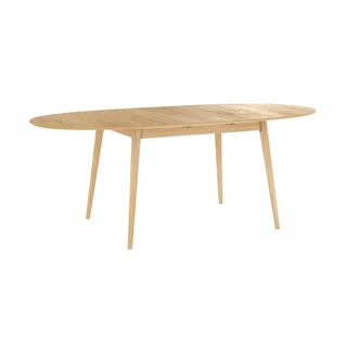 Table Ovale Eddy 6/8 Personnes Extensible En Bois Clair 170/200 Cm