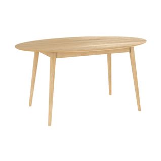 Table Ovale Eddy 6 Personnes En Bois Clair 150 Cm