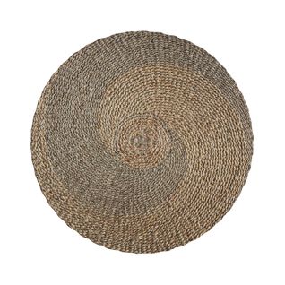 Tapis Rond Ivy 120cm En Jacinthe D'eau