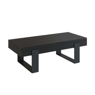 Table Basse Lya Noire En Bois De Teck Recyclé