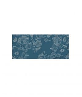 Toile De Lit Banc De Poissons - Bleu - 180