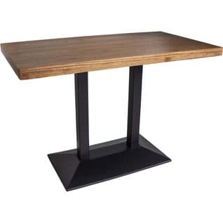 Table Bistrot Double Pied 110 X 60 X 75 Cm