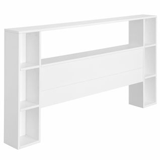 Tête De Lit Avec Rangements Lou   Blanc 120 Cm