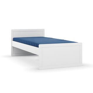 Pack Lit Évolutif Avec Matelas 90x190 Cm Peter  Blanc