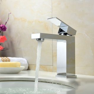 Robinet Lavabo Mitigeur Sophistiqué En Chromé