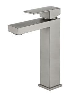 Robinet Mitigeur Lavabo Surélevé Classique Nickel Brossé - Sirius