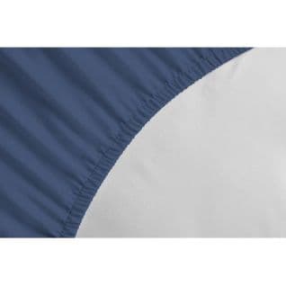 Drap Housse - 90 X 190 + 25 Cm - 100% Coton - Bleu